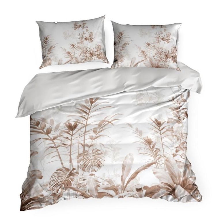 Eurofirany, komplet pościeli satynowej, premium25, 220-200 cm, biały