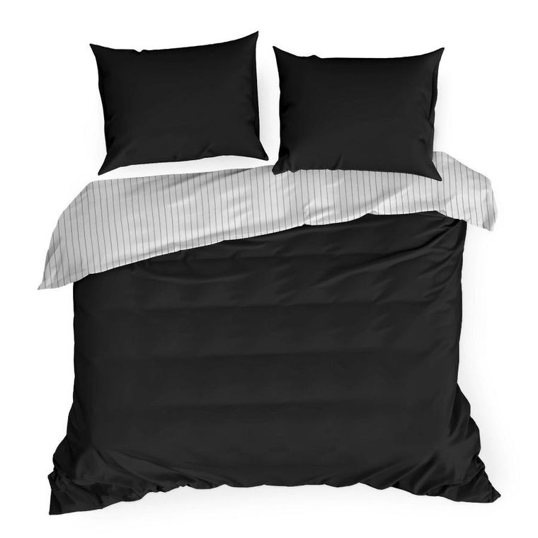 Eurofirany, komplet pościeli satynowej, Raya, 140-200 cm, biały