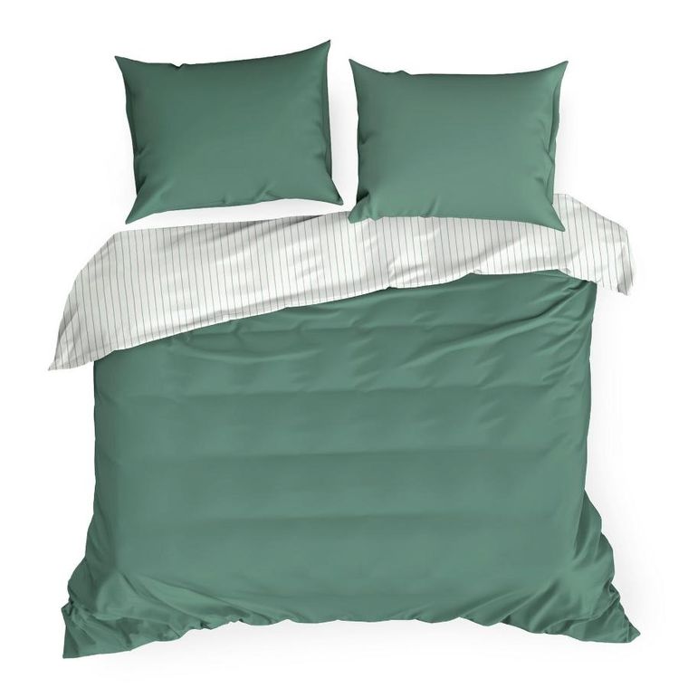 Eurofirany, komplet pościeli satynowej, Raya, 160-200 cm, biały