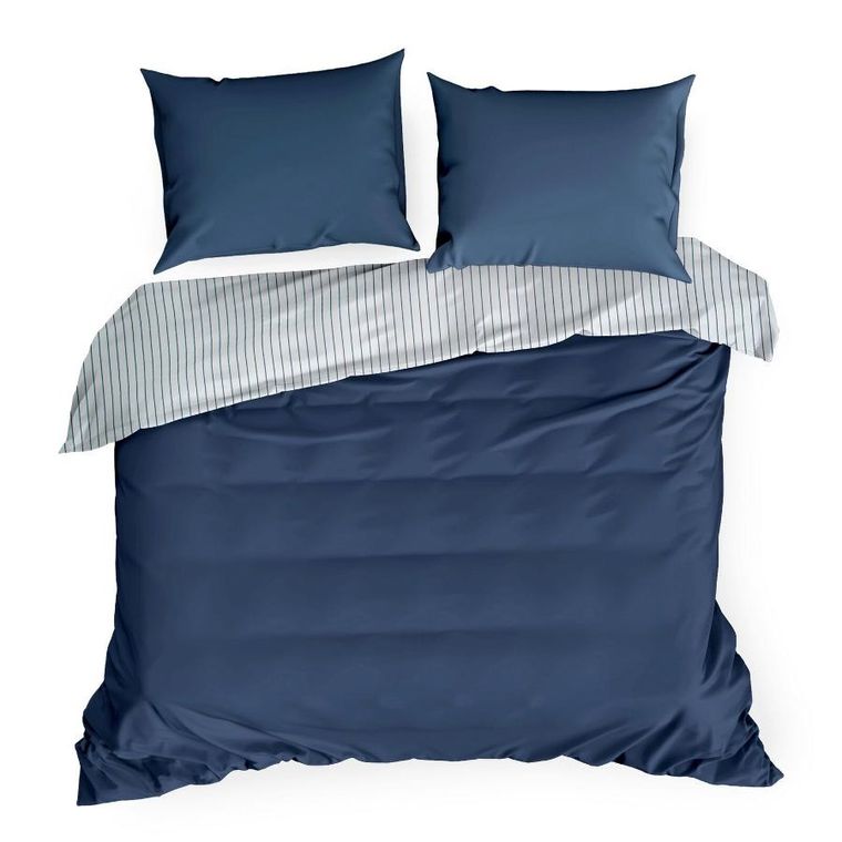 Eurofirany, komplet pościeli satynowej, Raya, 220-200 cm, biały