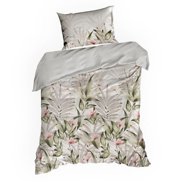 Eurofirany, komplet pościeli satynowej, Spring, 220-200 cm, 2-70-80 cm, wielokolorowy