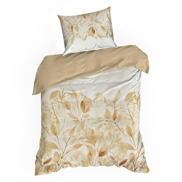 Eurofirany, komplet pościeli satynowej, Spring 60, 160-200 cm, ciemnopomarańczowy