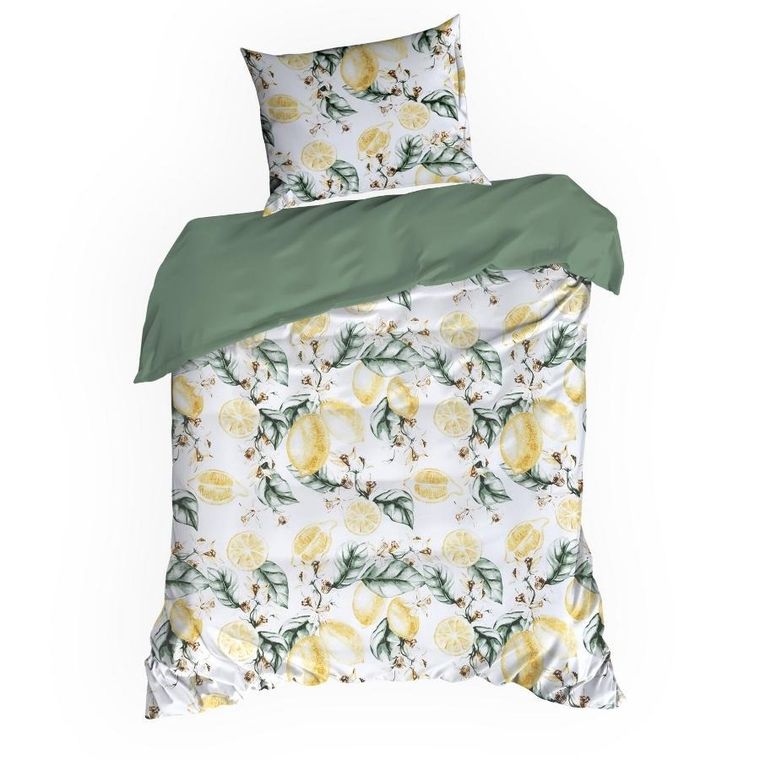 Eurofirany, komplet pościeli satynowej, spring 91, 220-200 cm, biały