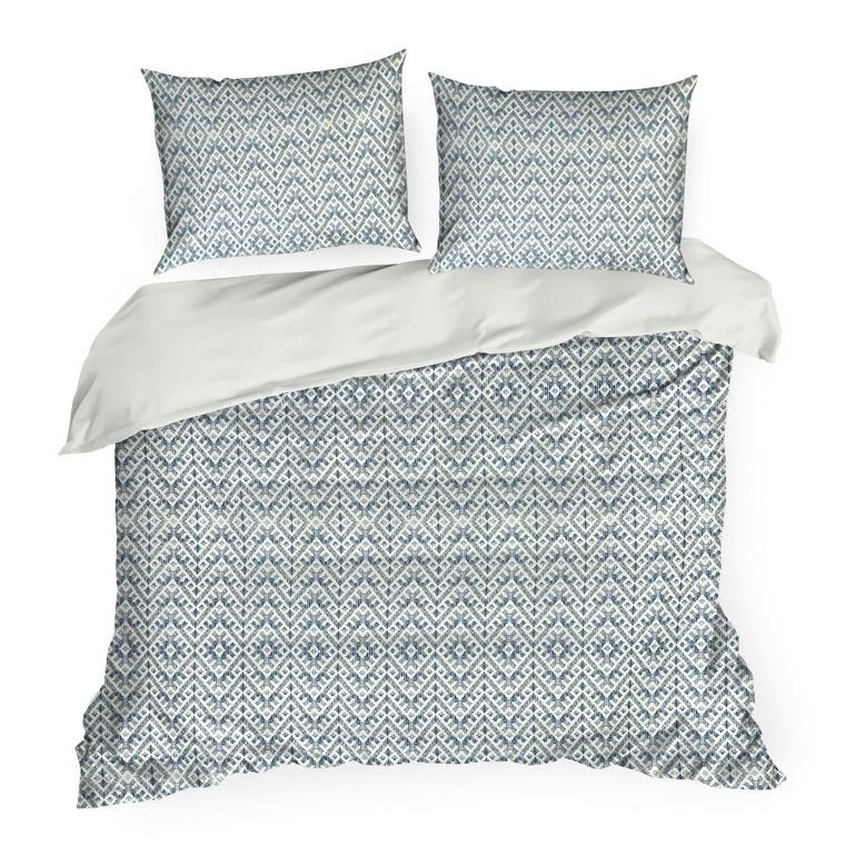 Eurofirany, komplet pościeli satynowej, Spring 98, 140-200 cm, granatowy