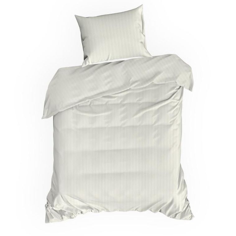 Eurofirany, komplet pościeli satynowej, Vera, 140-200 cm, kremowy