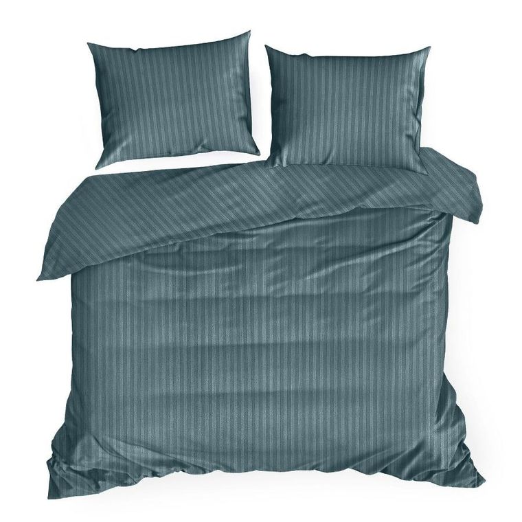 Eurofirany, komplet pościeli satynowej, Vera, 140-200 cm, morski