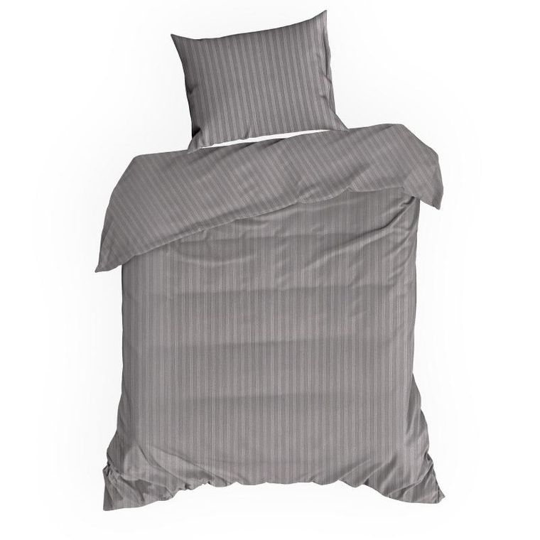 Eurofirany, komplet pościeli satynowej, Vera, 160-200 cm, stalowy