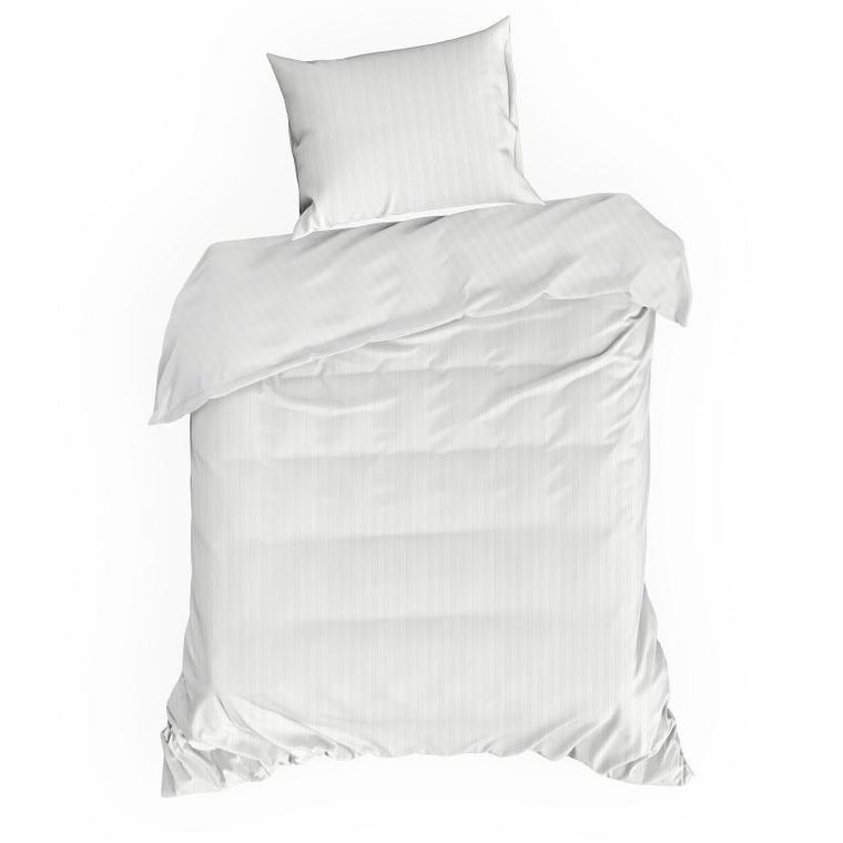 Eurofirany, komplet pościeli satynowej, Vera, 220-200 cm, biały