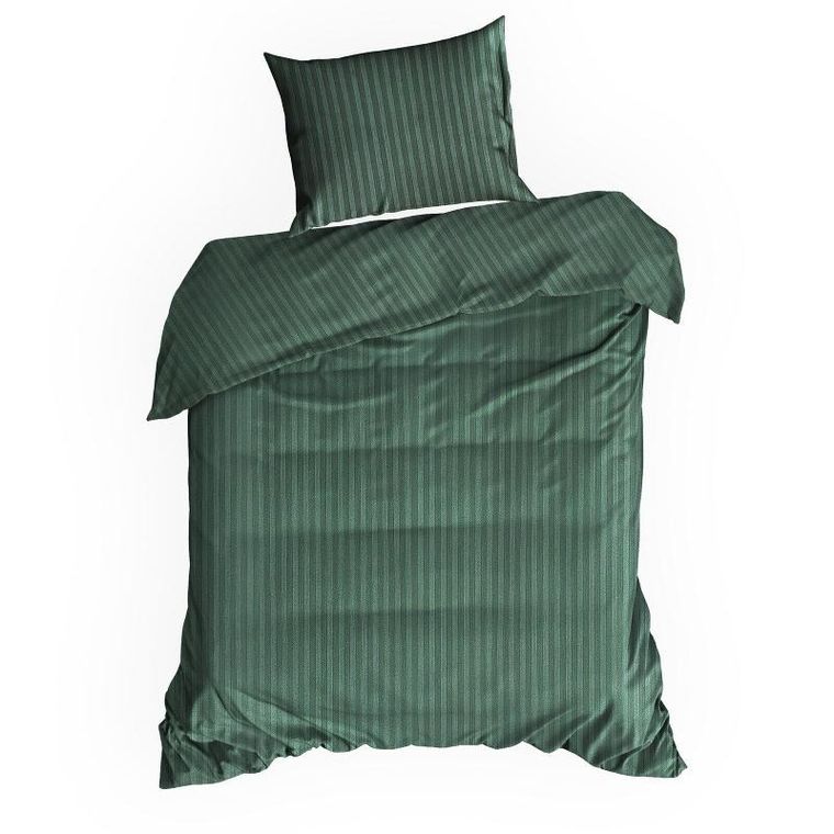Eurofirany, komplet pościeli satynowej, Vera, 220-200 cm, ciemnozielony