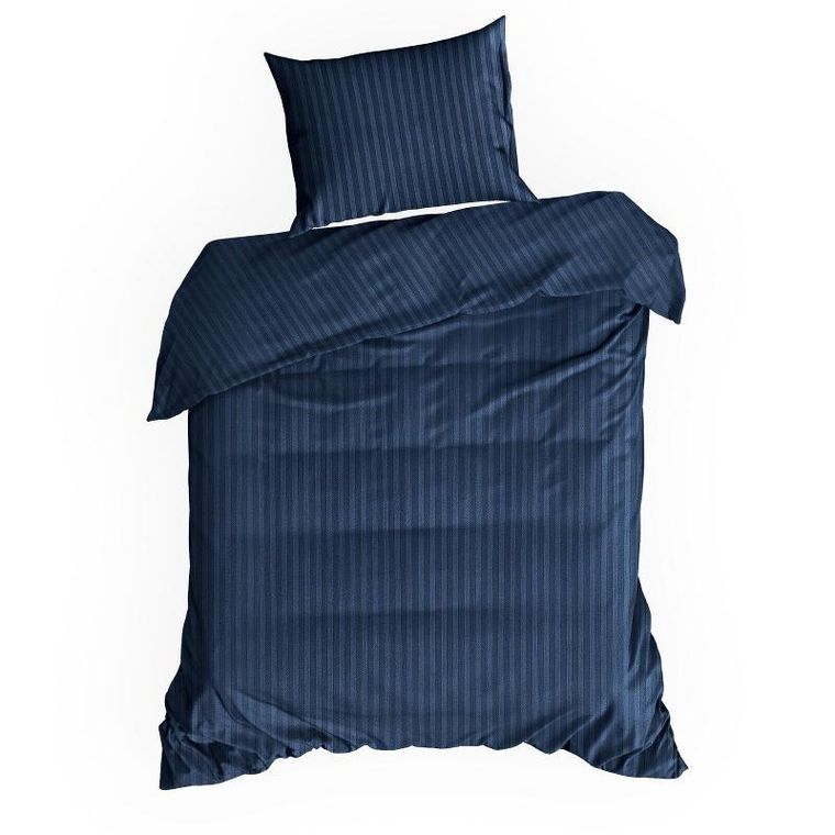 Eurofirany, komplet pościeli satynowej, Vera, 220-200 cm, granatowy