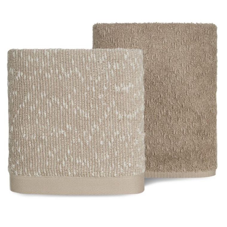 Eurofirany, komplet ręczników, 37-25-10 cm, jasnobrązowy