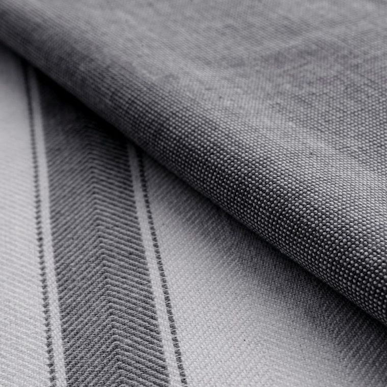 Eurofirany, komplet ręczników kuchennych, 2 szt., Sofia, 50-70 cm, stalowy