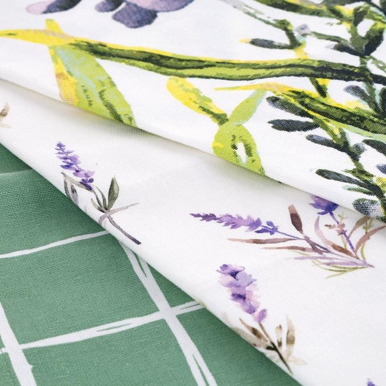 Eurofirany, komplet ręczników kuchennych, Lavender, 50-75 cm, naturalny