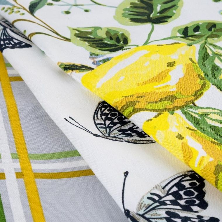 Eurofirany, komplet ręczników kuchennych, lemon, 50-70 cm, żółty