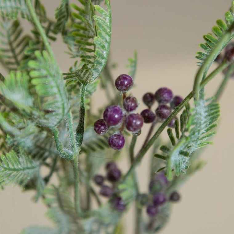 Eurofirany, kwiat Natu, długość 57 cm, długość z listeczkami 39 cm, fioletowy