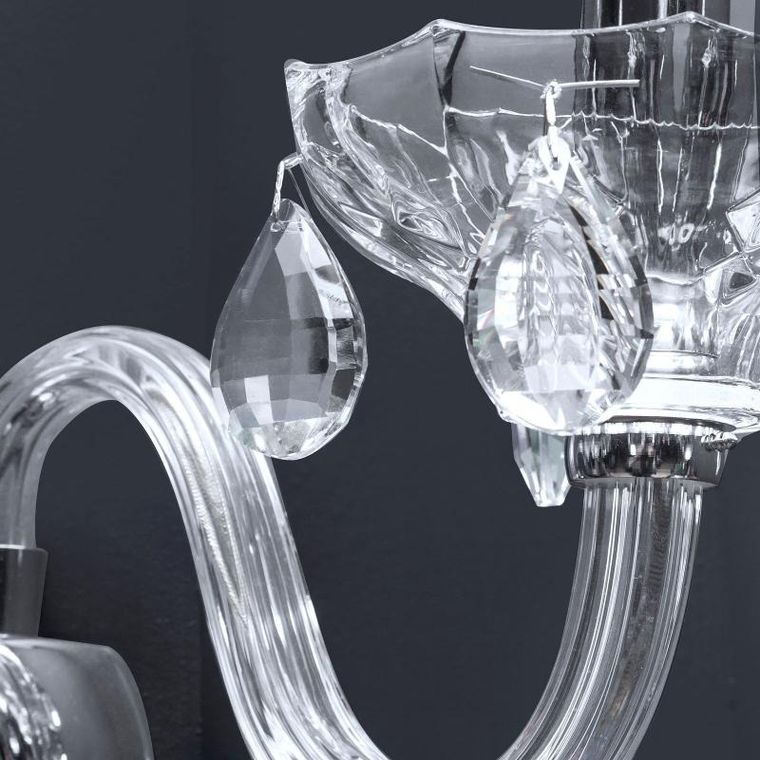 Eurofirany, lampa Kira, 42-23 cm, srebrny