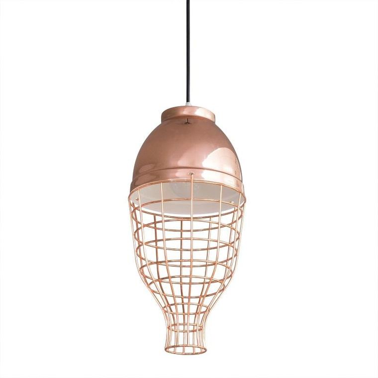 Eurofirany, lampa Lucy, 20-21 cm, miedziany