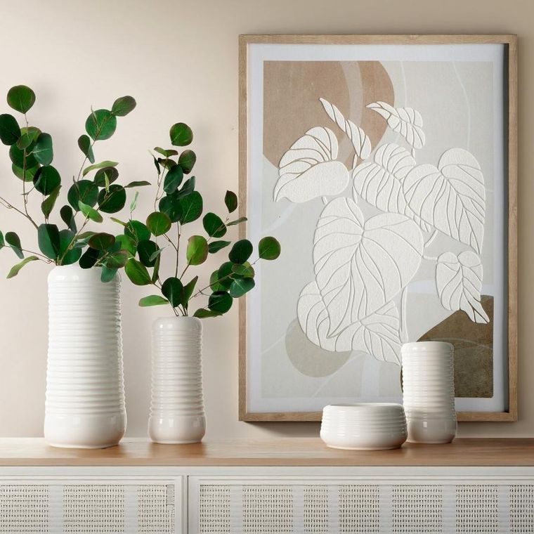 Eurofirany, misa dekoracyjna, Jason, 16-16-8 cm, biały