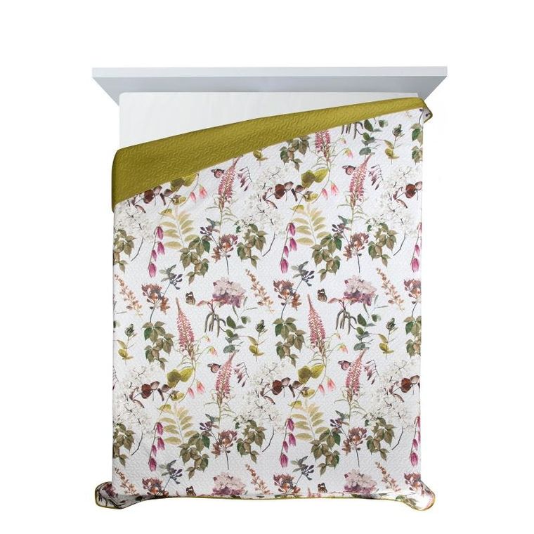 Eurofirany, narzuta d91 Rosa, 170-210 cm, biały