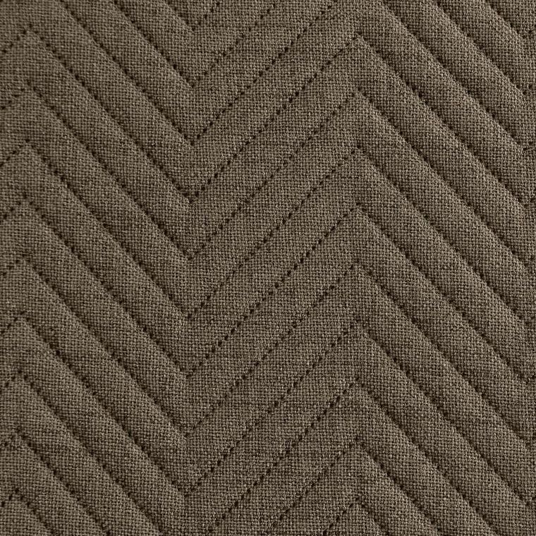 Eurofirany, narzuta len, 170-210 cm, ciemnobeżowy