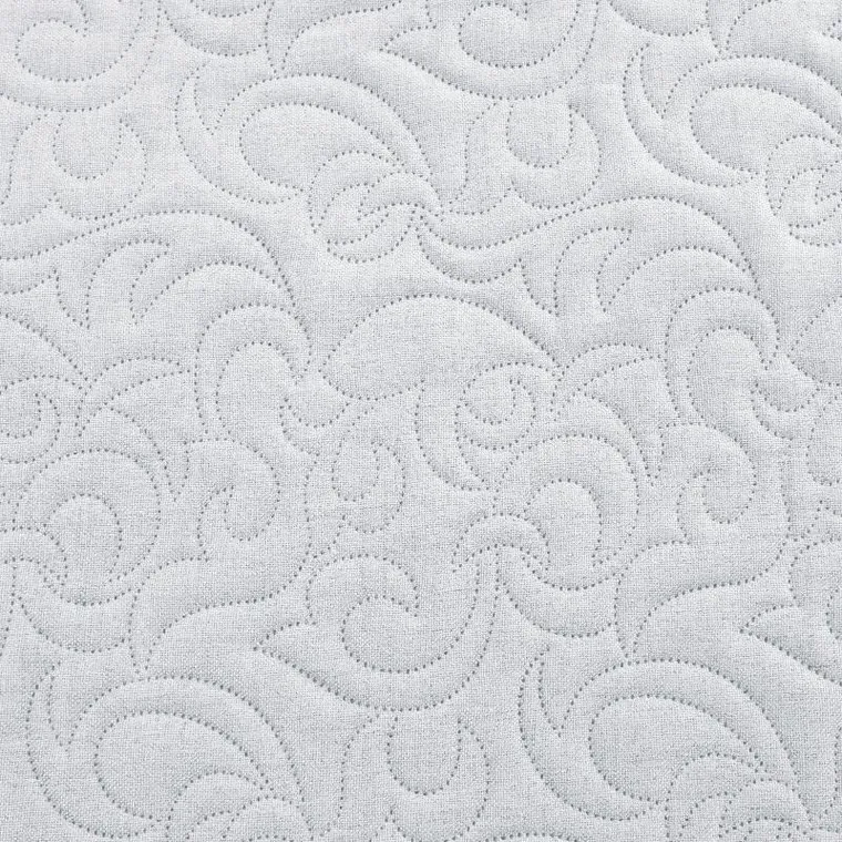 Eurofirany, narzuta len, 170-210 cm, srebrny