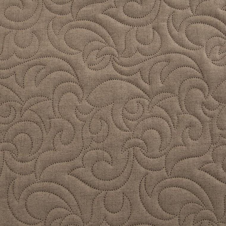 Eurofirany, narzuta len, 220-240 cm, brązowy