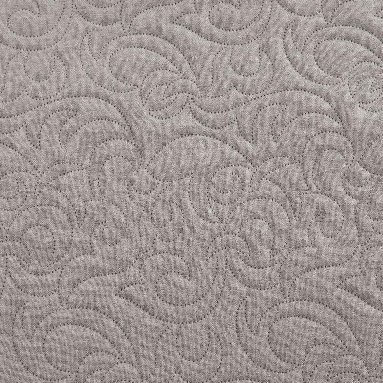 Eurofirany, narzuta len, 220-240 cm, popielaty