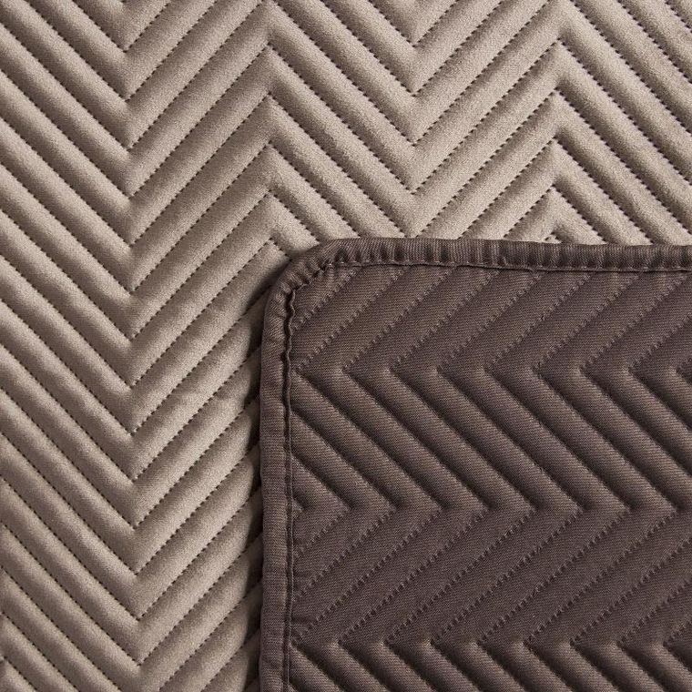 Eurofirany, narzuta Sofia, 230-260 cm, brązowy