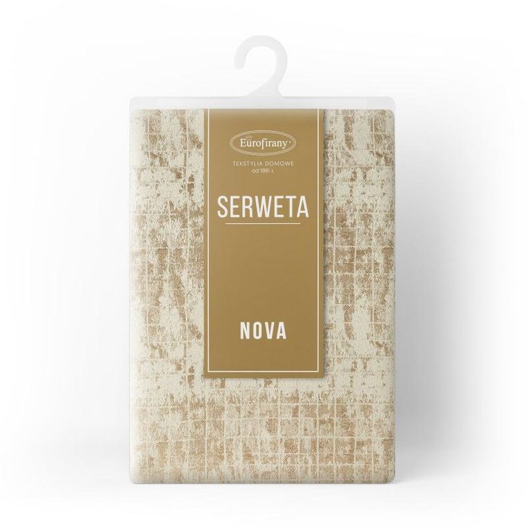 Eurofirany, obrus, Alina, 85-85 cm, beżowy