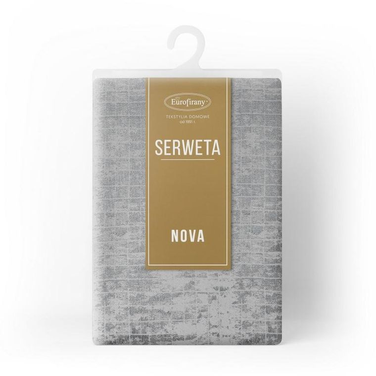 Eurofirany, obrus, Alina, 85-85 cm, srebrny