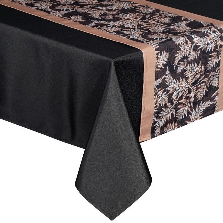 Eurofirany, obrus Anita, 140-180 cm, czarny