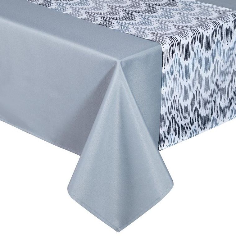 Eurofirany, obrus Anita, 140-180 cm, popielaty