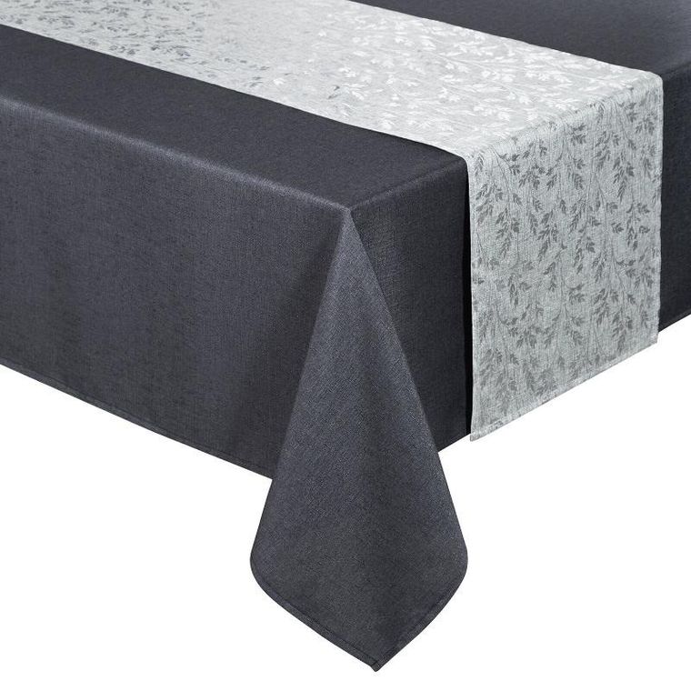 Eurofirany, obrus Anita, 140-180 cm, stalowy