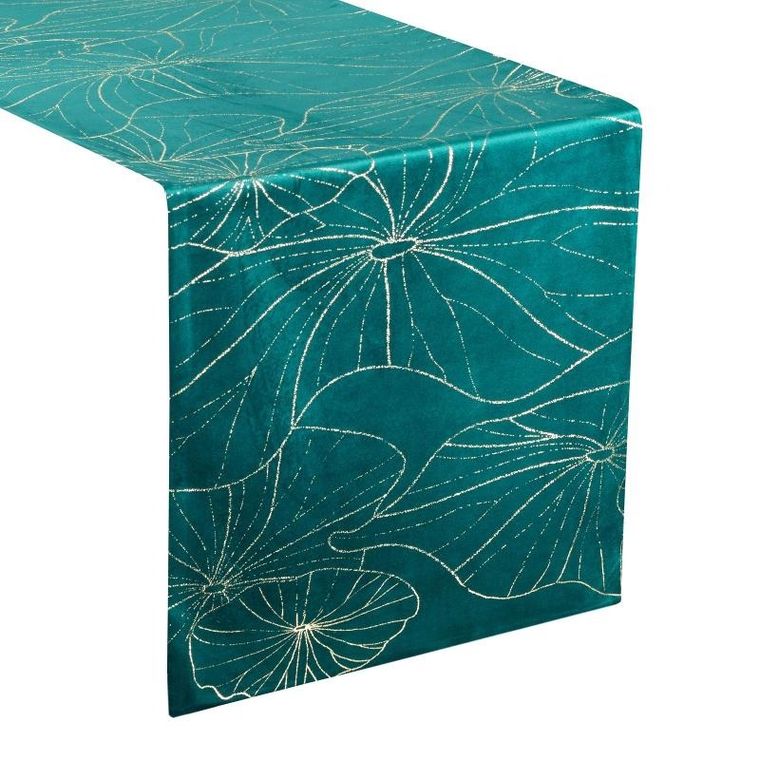 Eurofirany, obrus Blink, 18, 35-220 cm, ciemnoturkusowy