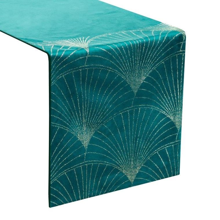 Eurofirany, obrus Blink, 35-140 cm, ciemnoturkusowy