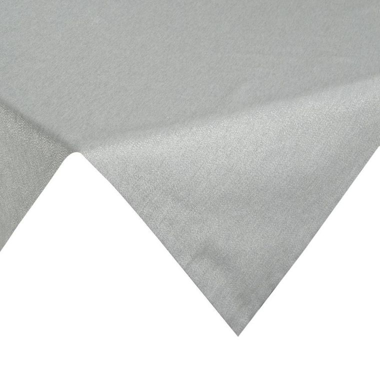 Eurofirany, obrus flash, 85-85 cm, srebrny