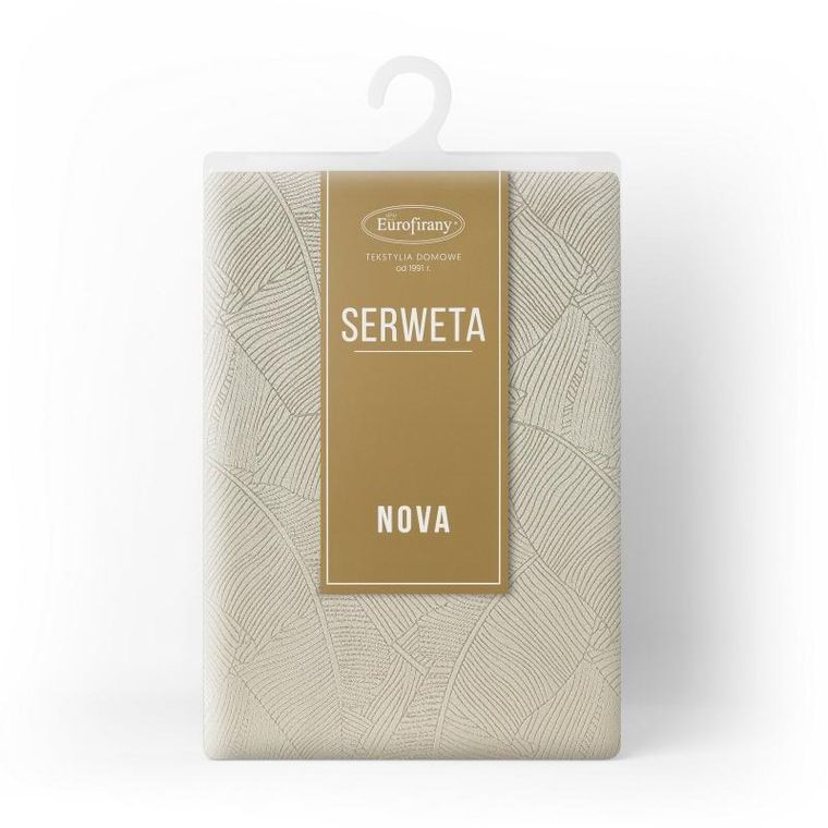 Eurofirany, obrus, Isla, 85-85 cm, kremowy