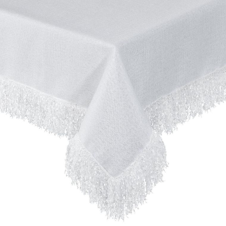 Eurofirany, obrus Jasper, 140-180 cm, biały