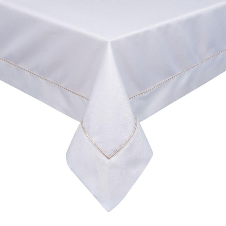 Eurofirany, obrus, Madele, 145-240 cm, biały