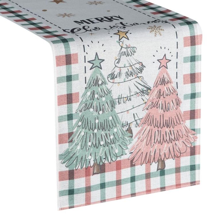 Eurofirany, obrus świąteczny, 33-183 cm, kremowy