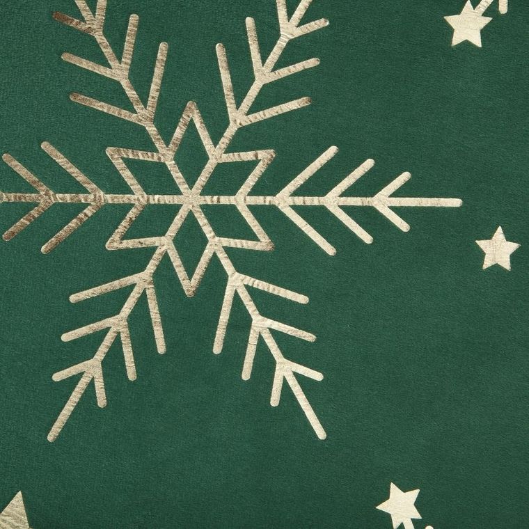 Eurofirany, obrus świąteczny, 85-85 cm, ciemnozielony