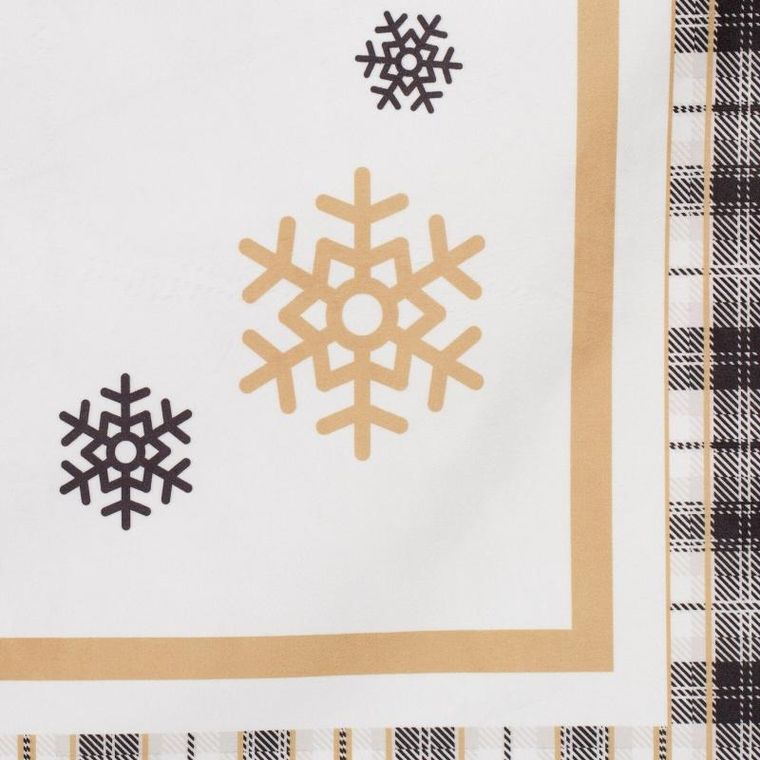 Eurofirany, obrus świąteczny, Angel, 85-85 cm, biały