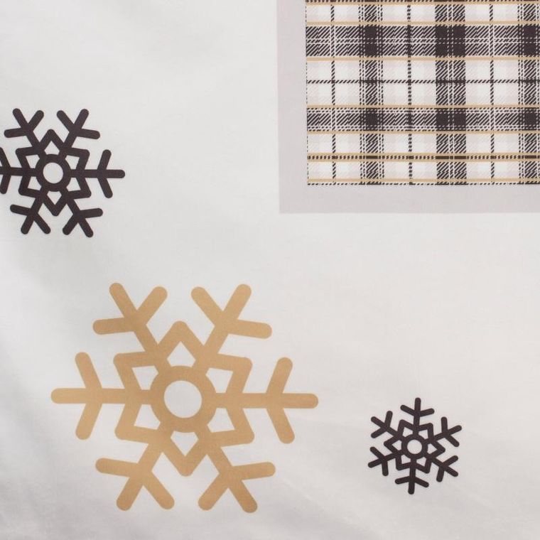 Eurofirany, obrus świąteczny, Angel, 85-85 cm, biały