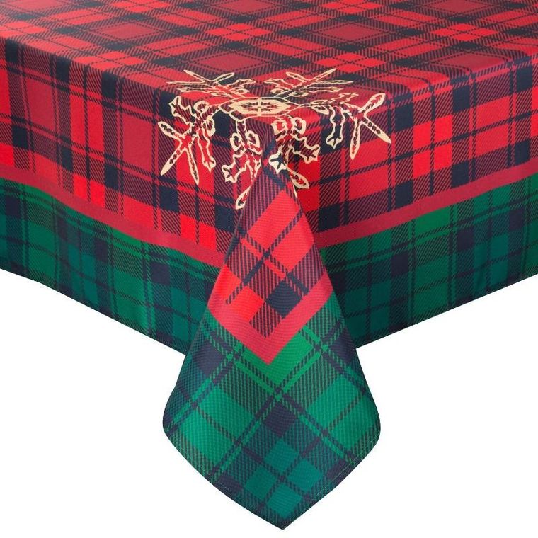 Eurofirany, obrus świąteczny, Cherry, 140-200 cm