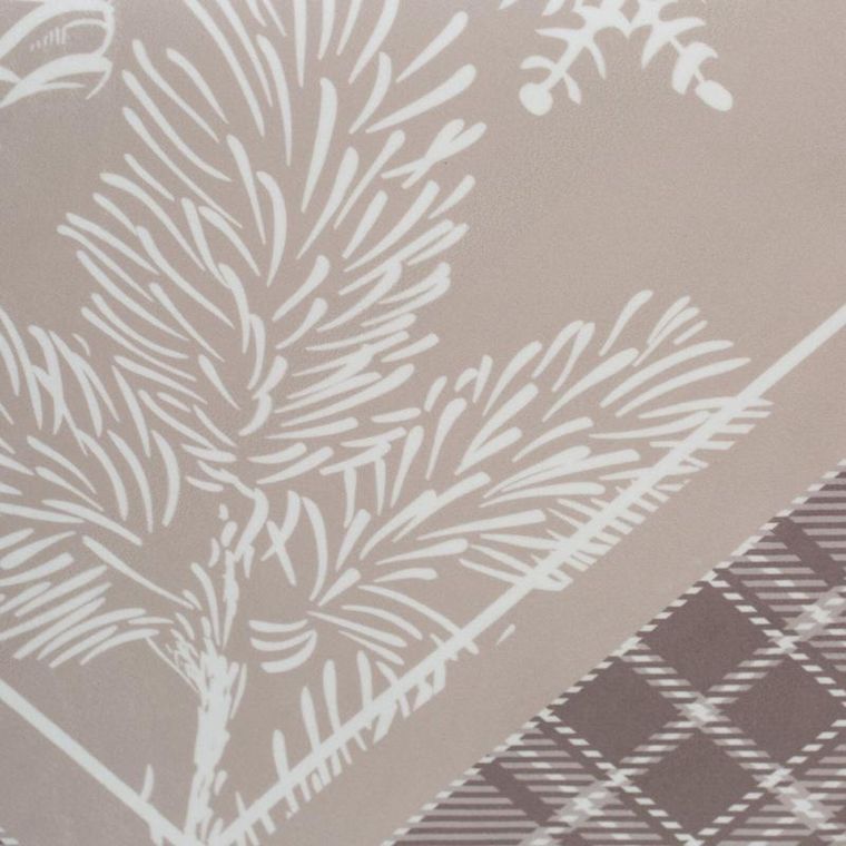 Eurofirany, obrus świąteczny, Holly, 85-85 cm, beżowy