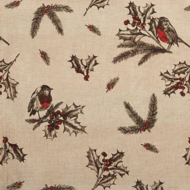 Eurofirany, obrus świąteczny, Melody, 140-200 cm, beżowy