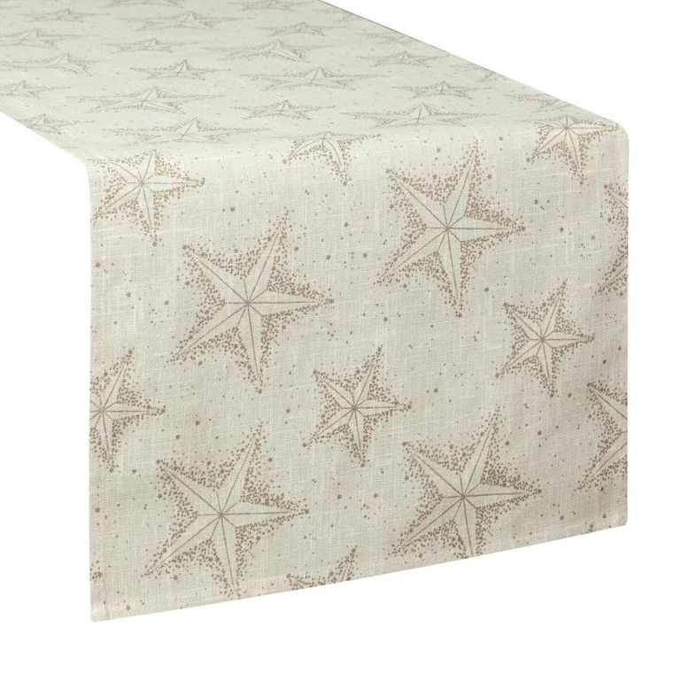 Eurofirany, obrus świąteczny, winter, 40-180 cm, kremowy