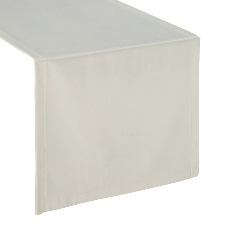 Eurofirany, obrus velvet, 40-140 cm, biały