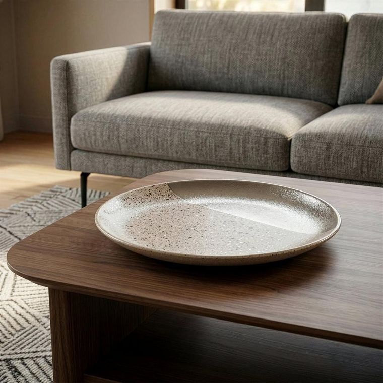 Eurofirany, patera dekoracyjna, Laila, 35-4 cm, srebrny