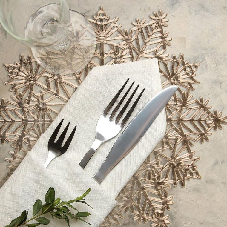 Eurofirany, podkładka Anna, o 38 cm, złoty